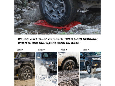 Buy X-BULL 4X4 Recovery Tracks Kit - Orange Gen 2.0 - Mud Tracks